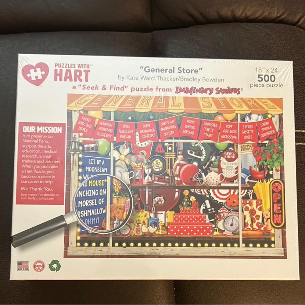 Hart Puzzles “seek and find” puzzle General Store - 500 Pieces